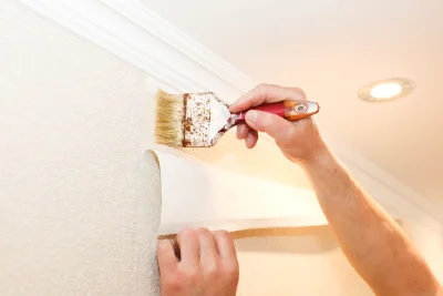 Pose de papier peint à Royon — revêtements muraux et toiles de verre